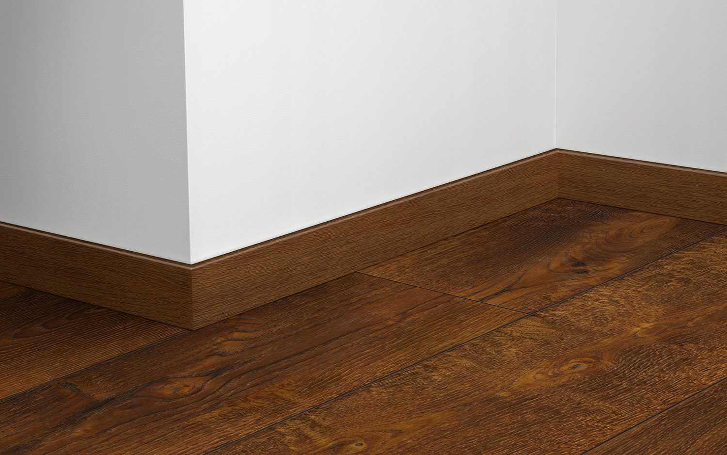 Плинтус МДФ Волшебная палочка. Гарден 60 мм. 219 Дуб темный