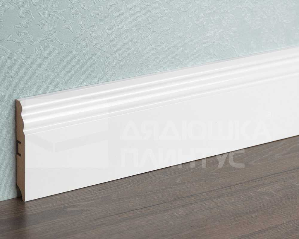 Плинтус МДФ Smartprofile Глосс 100E Белый
