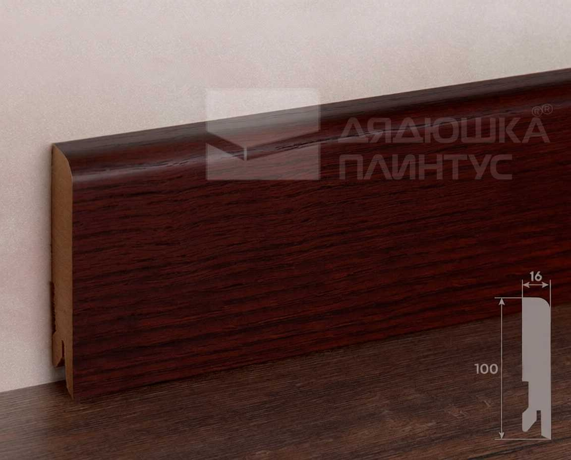 Плинтус МДФ Лука Пл 100-1МДФ.2700.Point line 24010 Дуб дакота темный