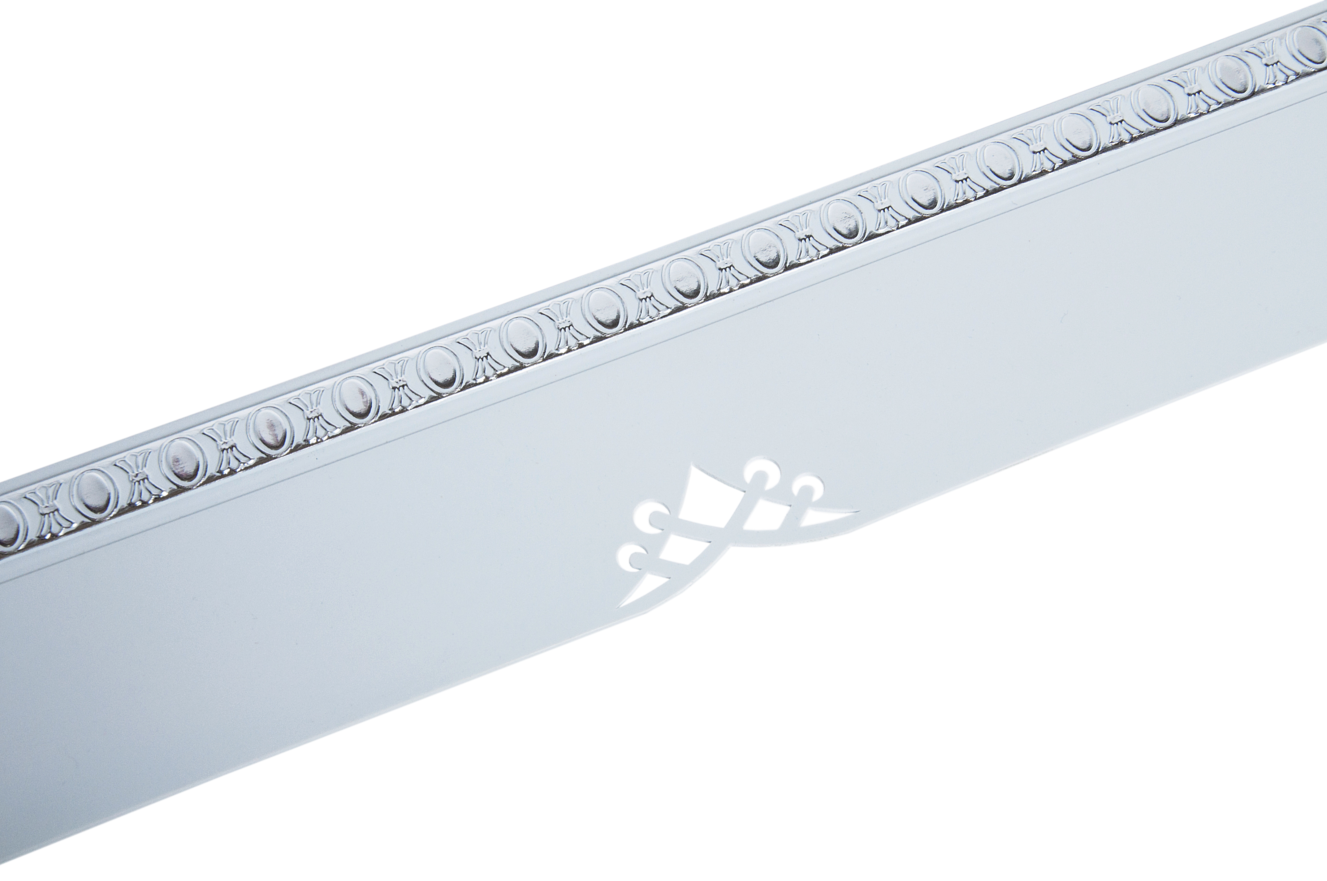 Планка ПВХ Моцарт МАГЕЛЛАН 7см 25м Серебро/Белый. Цена за 1 метр